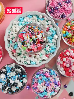 Valentine's Day Birthday cake decoration sugar beads Baking edible mixed color sugar Gold and silver color pearl sugar grains