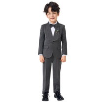 Luo Meng childrens suit spring and autumn new boy piano performance suit wedding flower girl host British suit