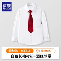 Рубашка, бордовый галстук