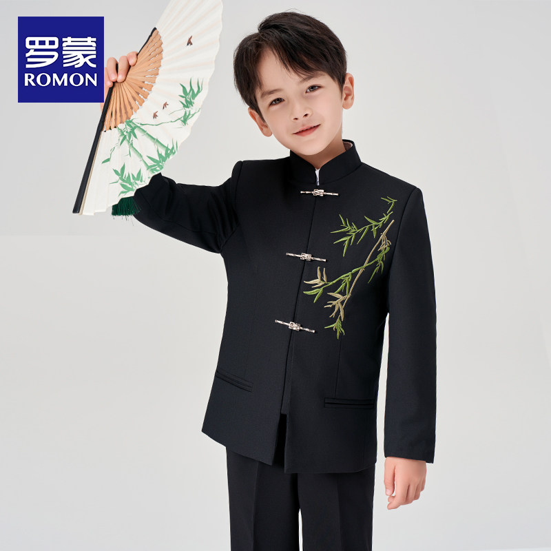 罗蒙男童中山装：传承中国风，演绎新中式少年风采！🎨-西服-淘宝百科网