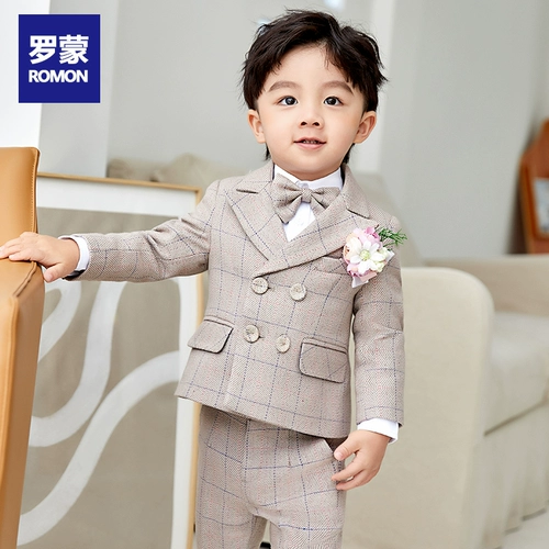 Детский комплект, костюм мальчика цветочника, 3 предмета, подарок на день рождения, в корейском стиле