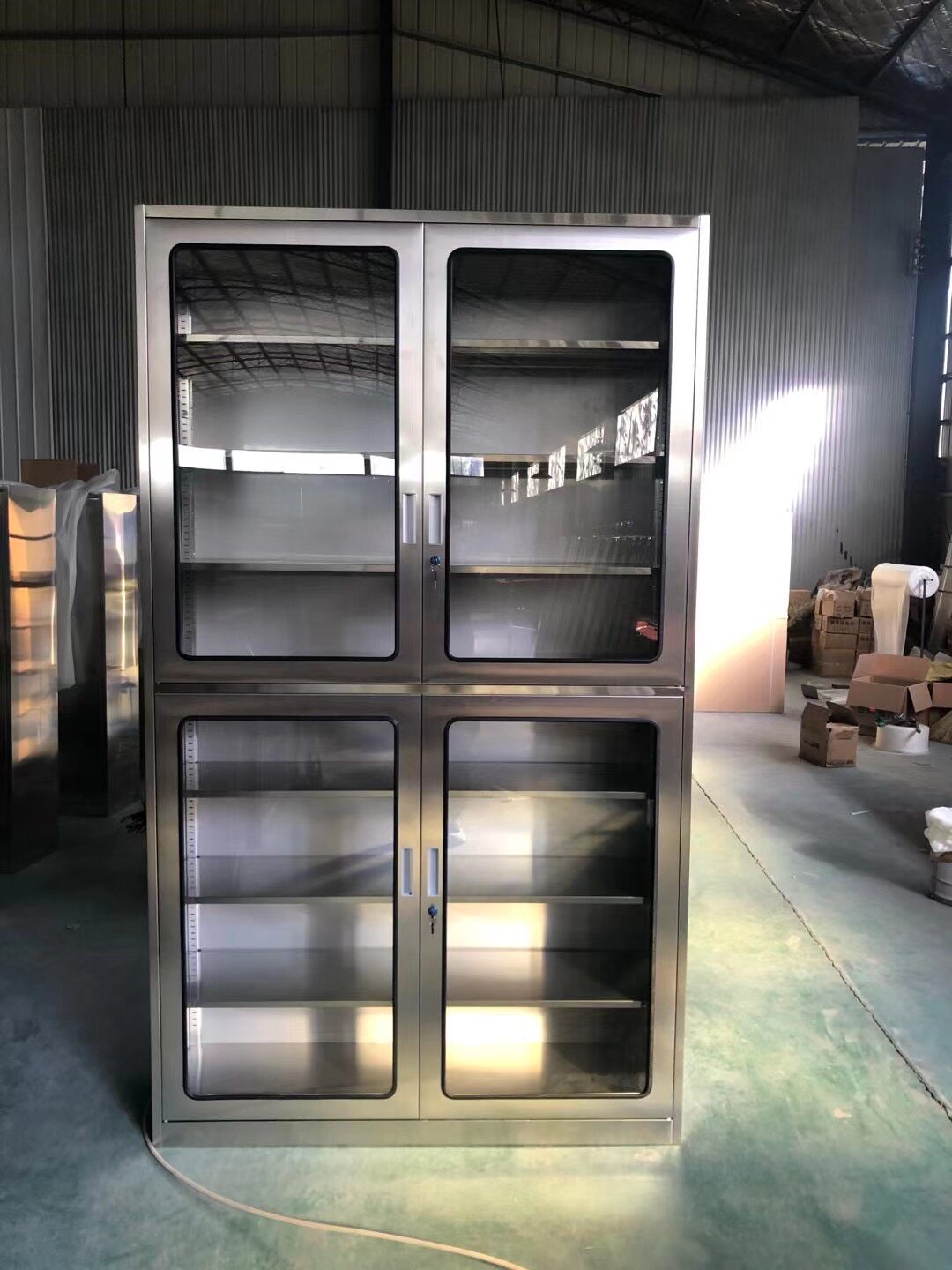 不锈钢文件柜医疗器械柜药品柜医用手术无菌柜多层隔板展示柜定制