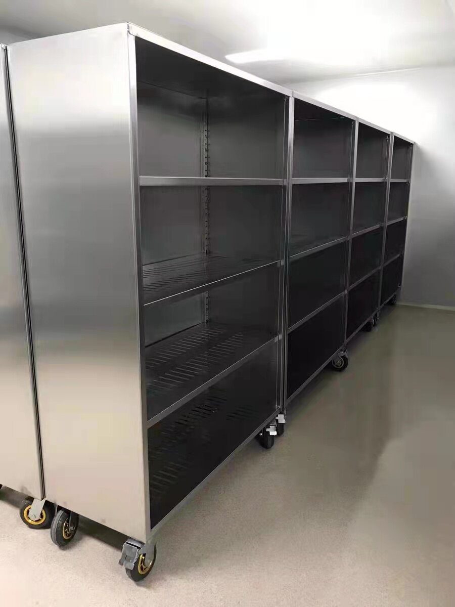 商用酒店饭店304不锈钢多层板置物柜活动橱柜餐厅无门储物柜定制
