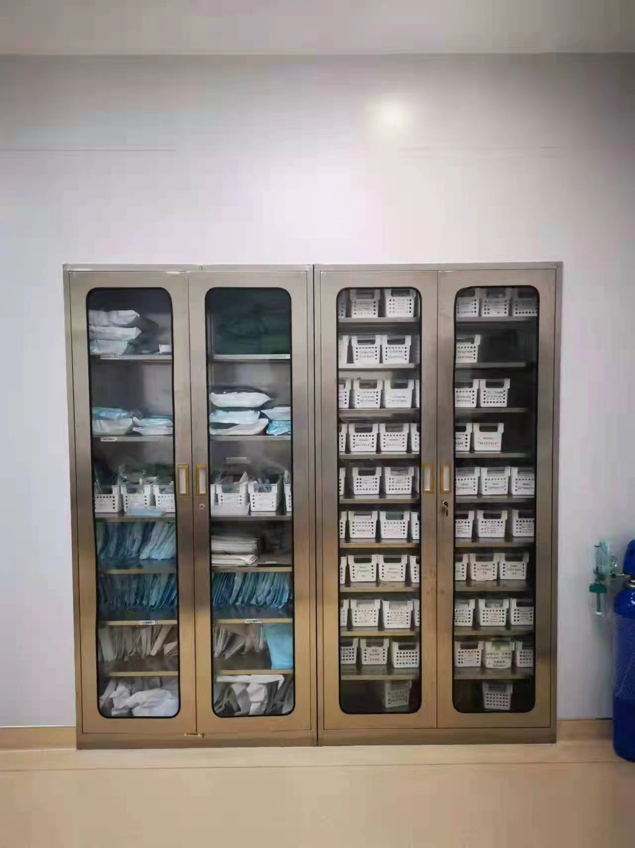 定制不锈钢通门文件柜无菌医疗器械柜医院药品柜医务手术室储物柜