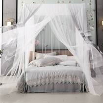 Chinese style double mosquito net floor-to-ceiling household bed Princess wind 1 8m bed 1 5m summer 2m 1 2 encrypted pattern ledger