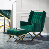 Light Extravagant Single Sofa Chair Designer Casual Chair Small Family Style Old Tiger Stool Living-room Sofa stool Couch Deck Chair