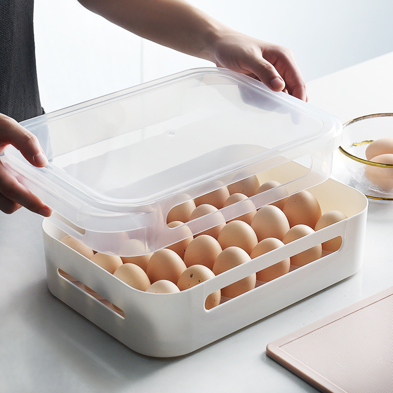 Kitchen refrigerator with egg box container plastic shock-proof portable drawer-type cooling and multi-function