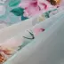 Váy ngủ kiểu lụa băng. Thảm mùa hè ba mảnh retro giường đơn phong cách hoa huệ không phai màu in ren trắng - Váy Petti