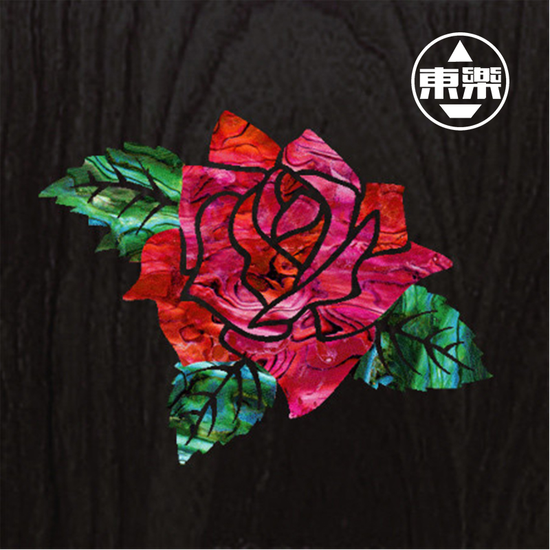 Nissan JOCKOMO red rose sticker imitation shell texture guitar Beschen body sticker P84 GB27