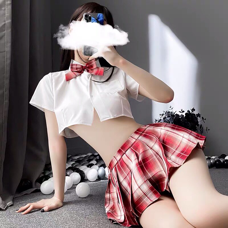 Sexy lingerie uniform temptation sexy suit sexy temptation pure short skirt campus JK uniform suit college style