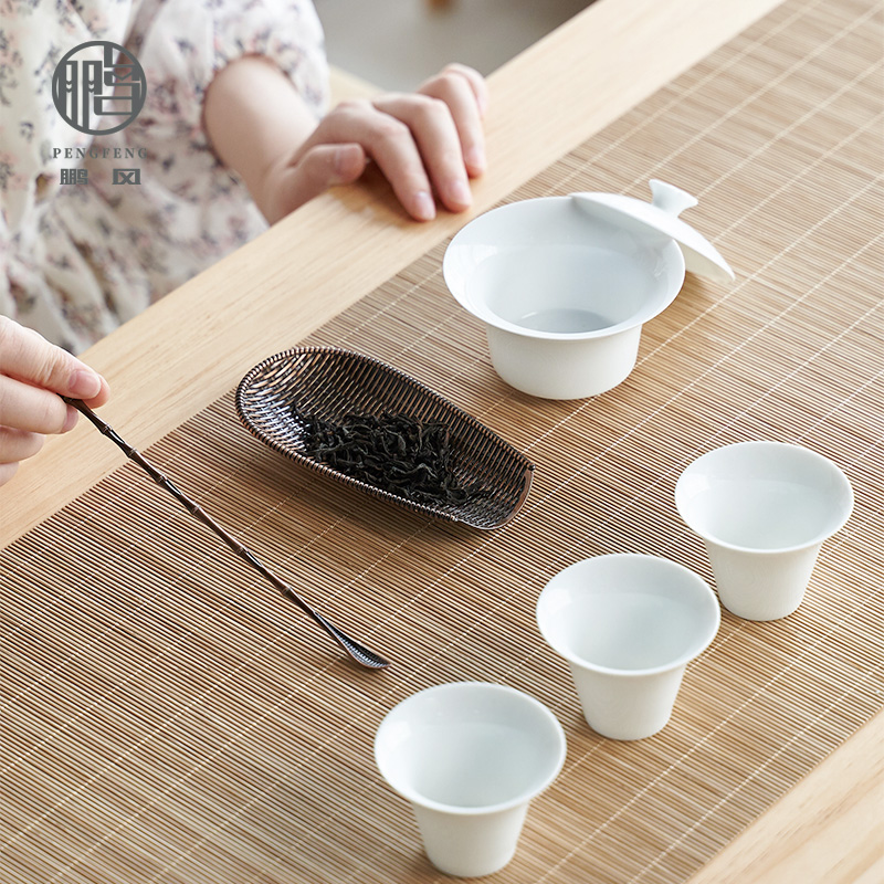 Panfeng-zinc alloy woven tea then tea plus-cha tea-channel 6-gentleman metal tea spoon bounty tea Horkutian tea accessories