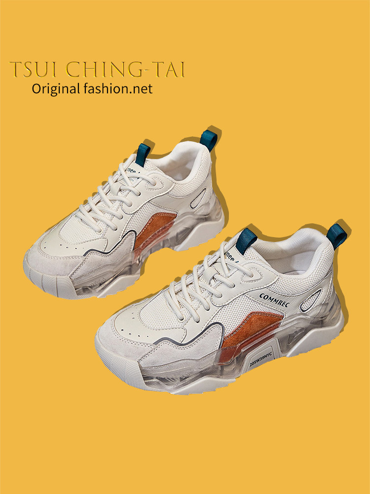 Tsui Ching-Tai~Xu Family Original Spring and Autumn Dad Shoes Female Ins Trend All-match Sports Shoes 2022 New