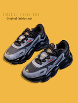 Tsui Ching-Tai ~ Xus original genuine leather old daddy shoes women 2022 spring and summer new 100 hitch sneakers