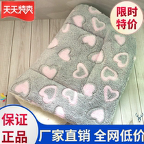 Dog Mat Cat Mat Winter Pet Nest Dog Kennel Teddy Gold Wool Thickened Blanket Son Dog Cage Mat by Ziyu