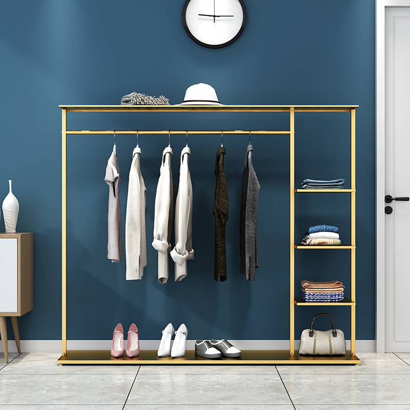 Doorway floor-to-ceiling coat rack Nordic bedroom net red home simple living room simple multi-functional hanging hanger clothing rack