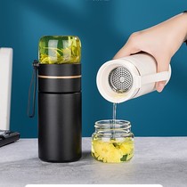 Tenhai Upscale Tea Water Separation Insulation Cup 316 Stainless Steel Tea Glass Cup Men And Women Portable Water Cups