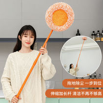 Vastness Ecommerce De-Dusting Mop Stainless Steel Lengthened Telescopic Rod Mop Deity Sunflower Dust Removal Duster Mop