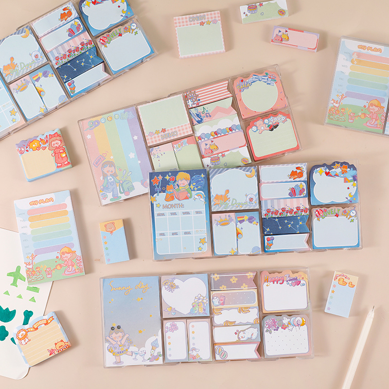 550 Little Prince Convenience Stickup Students With Stickiness Strong Cute Cartoon Convenience Stickler Girl Hearts and Tear Mesh Red Cheat Convenience Post N sub-post Index Stickhand Ledger material paper