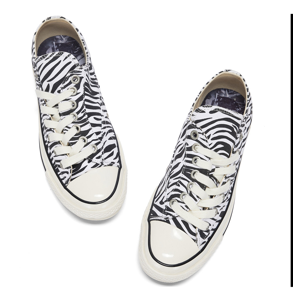 TREclub Canvas Zebra Print Low-Top Sneaker