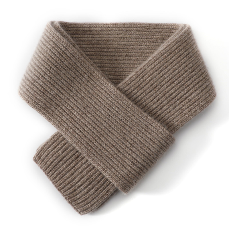 Cashmere scarf Unisex autumn and winter solid color knitted collar Korean version of the short fashion wild children's small scarf