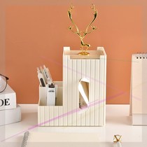 Northern fir household light luxury paper tissue box drawing paper box living room dining room coffee table Nordic simple multifunctional storage box 4