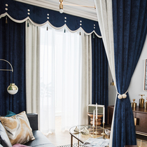 2019 New chenille curtain blackout Nordic simple living room bedroom window custom finished high-grade atmosphere