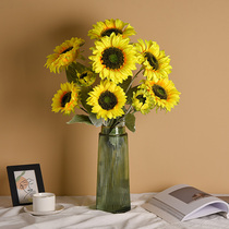 Sunflower Simulation Bouquet Nordic Table Flower Art Pendulum Pieces Dried Flowers Fake Flowers Flowers Flower Arrangement Decoration Shooting Props