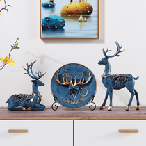 Chocai deer creative living room home TV cabinet porch small furnishings wine cabinet decorations housewarming wedding gifts ornaments