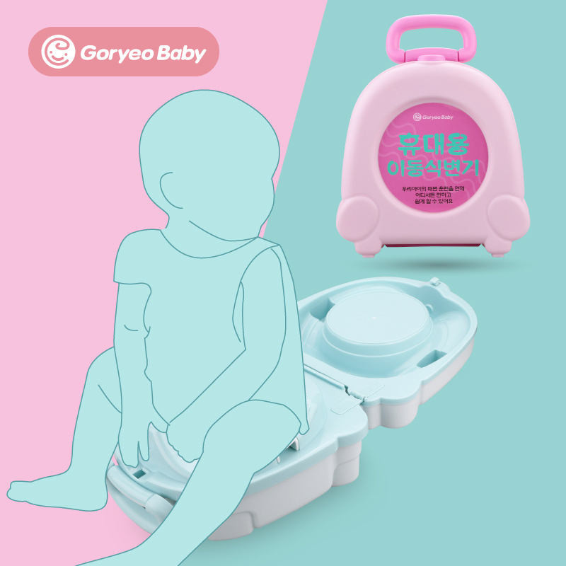 Goryeobaby Children's toilet Station wagon portable toilet Folding male and female children's urinal urinal
