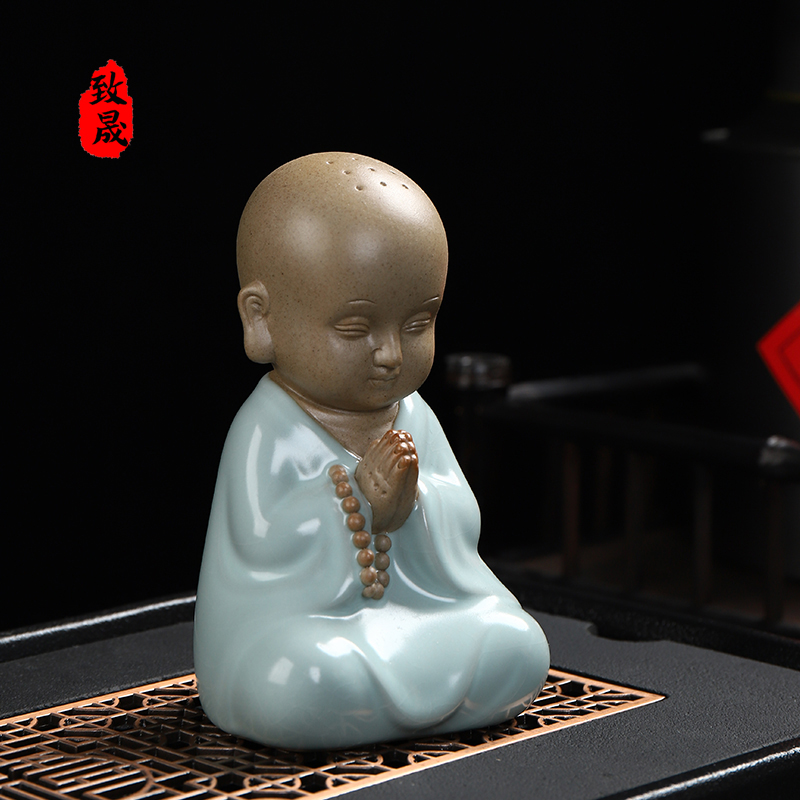 To the Shengsheng Epiphany Monk Zen's Zen Zen Willi Ru Kiln Tea Favorite to raise tea art tea to play tea table Tea table Kung Fu Kung Fu Mercy