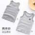 2 miếng của trẻ em bông tinh khiết mùa xuân và mùa hè dưới mặc vest bé bé áo khoác bụng nhà T-shirt. 