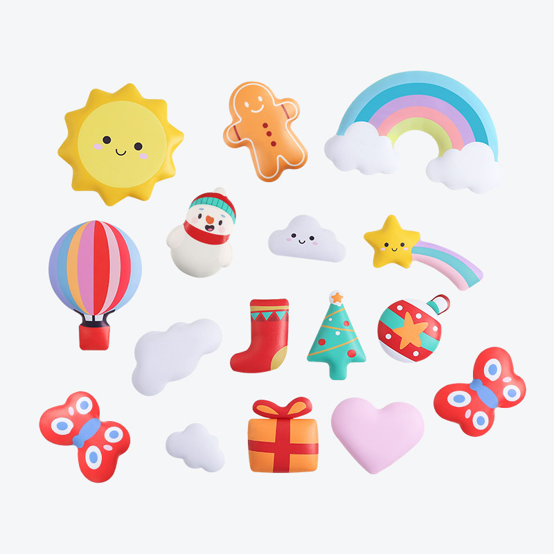 Children's house wall decorated stereo wall stamped bedside decoration of kindergarten early school dress star moon sun self-adhesion