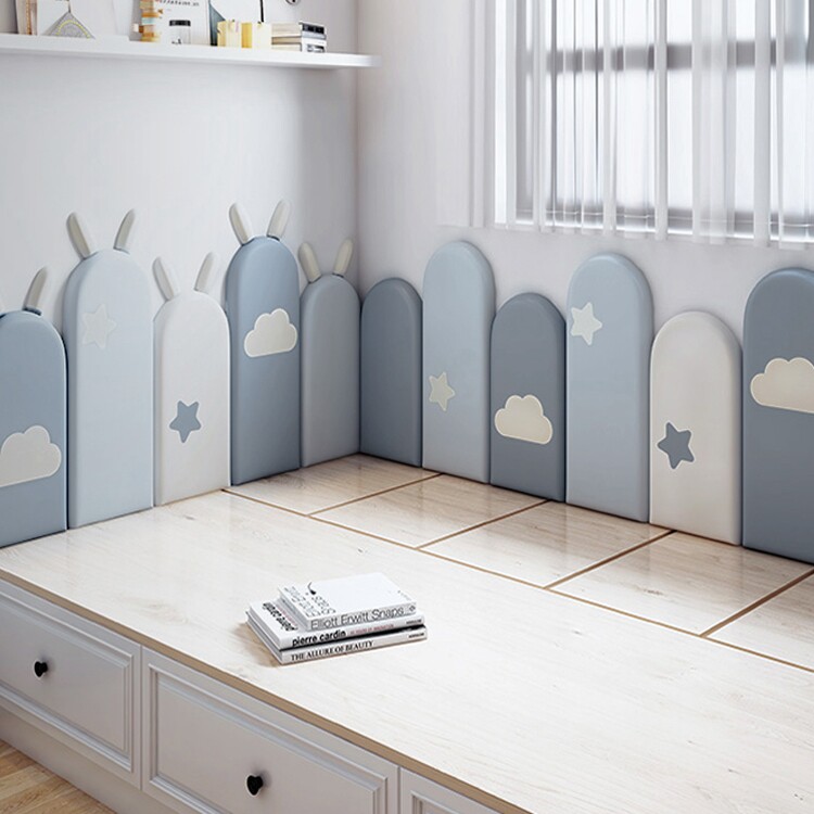 Tatami anti-collision wall stickers soft bag children's room anti-collision wall stickers self-adhesive wall bed surround bedside back wall panel pad custom