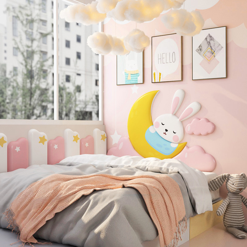 Wall stickers anti-collision soft pack tatami soft pack anti-collision wall stickers bedside bed surround children's room background wall headboard backrest self-adhesive