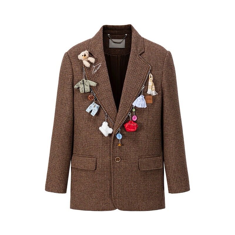 13De Marzo Authentic Store 25 Autumn/Winter New Clothes Hanger Accessories Suit Casual Blazer 3080 13De Marzo Authentic Store 25 Autumn/Winter New Clothes Hanger Accessories Suit Casual Blazer 3080