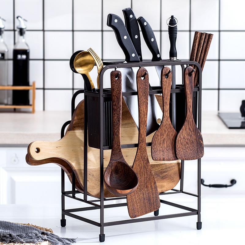 Home Tool Holder Cutting Board Rack Kitchenware Chopping Board Multifunction Cutter Containing Layer Shelf Kitchen Knife Holder Kitchen Supplies Shelving