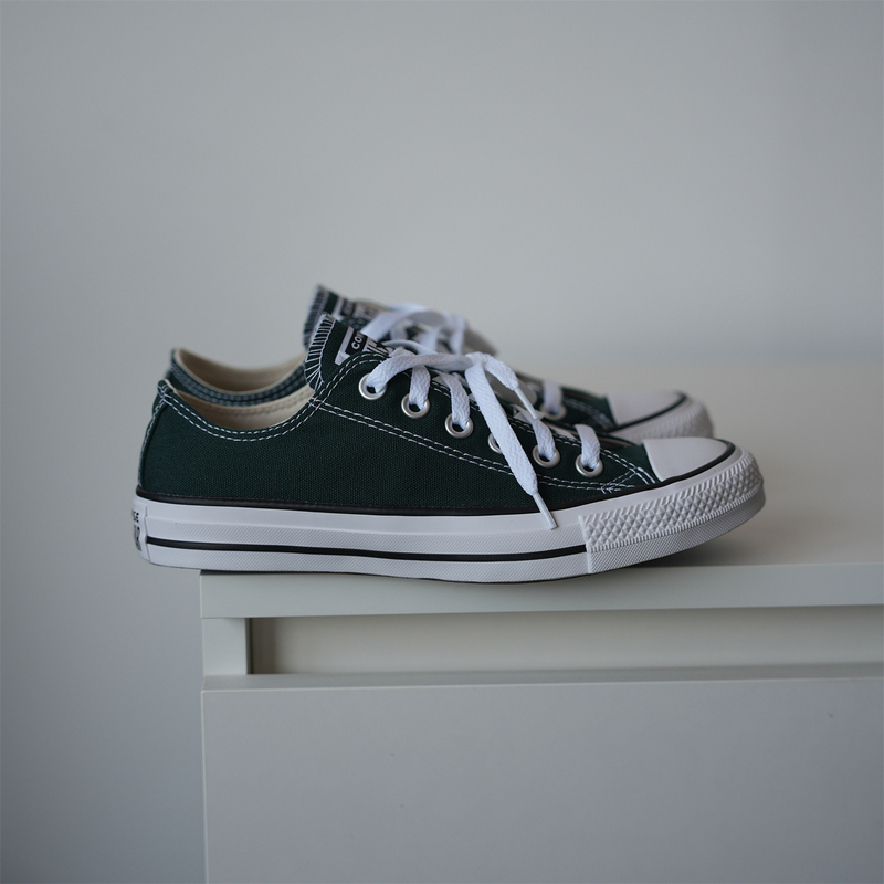 Converse Allstar Converse Classic Dark Green Low-Top Retro Casual Canvas Shoes A18101C Converse Allstar Converse Classic Dark Green Low-Top Retro Casual Canvas Shoes A18101C