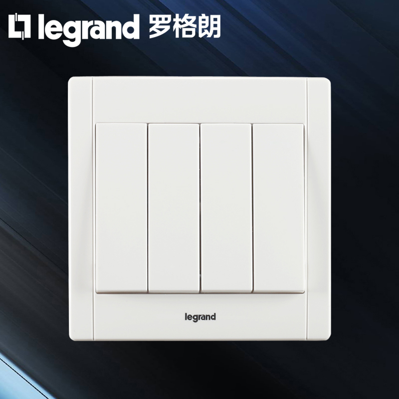 TCL Legrand home quad double cut 4-open four-position double cut Four-open double-cut switch panel staircase 86 type 4-position