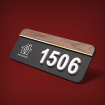 House plate number plate Home Number of doors Custom Hotel Bag Compartment Upscale Office Booking Dorm Room List Light Extravaganza DOOR NUMBER CREATIVE ROOM NUMBER SET FOR DIGITAL IDENTIFICATION CARD ACRYLIC acrylic