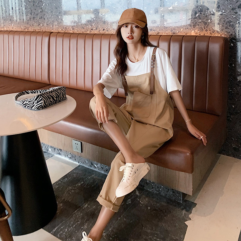 Pregnant Woman Cuddling Bag Pants Suit Summer Clothing Mesh Red Short Sleeve Thin T-shirt Jacket Fashion Pants Superior Two Sets Large Size Women