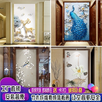Chinese style Xuanguan Bamboo Wood Fiber Board Protective Wall Drawing Board Modern Integrated Wall Panel 3D Decoration Mural Fast Loading Board Background Wall