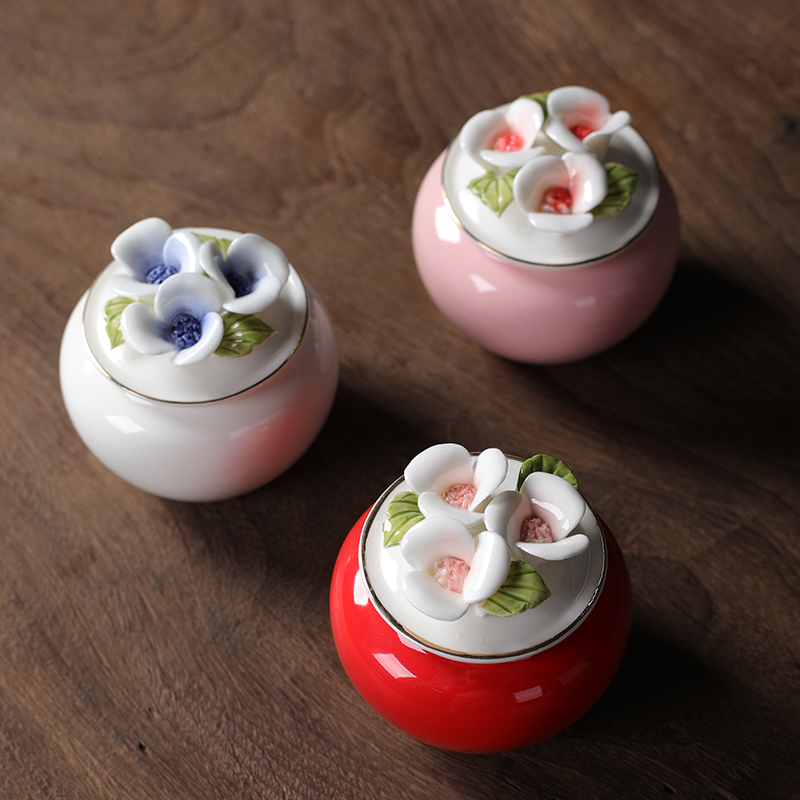 The new saffron box gift box two as cans of safflower saffron porcelain 10 g to a cup of gift customization