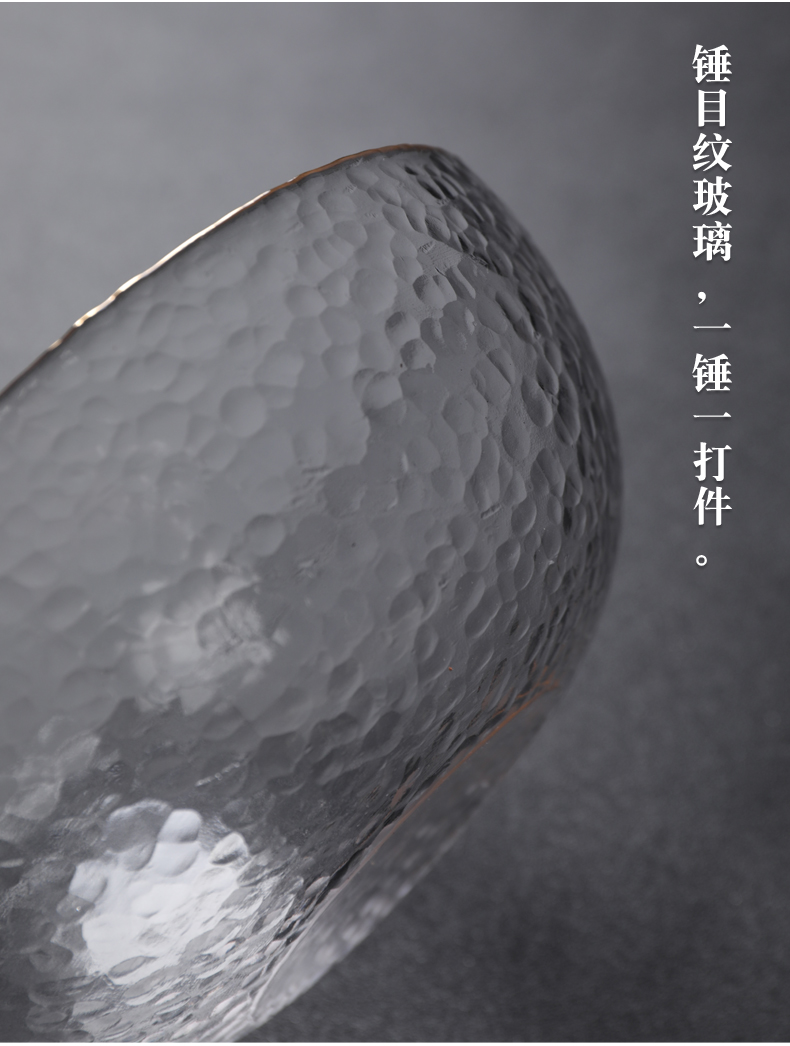 Checking glass tea to wash large Japanese kung fu tea accessories to build water slag bucket home package mail fruit salad bowl