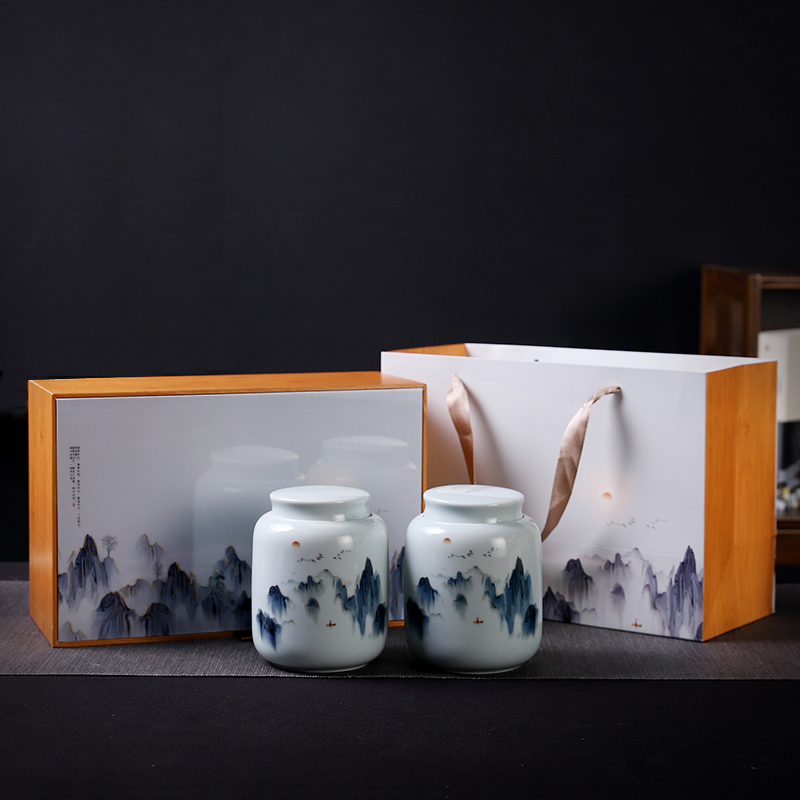 Caddy fixings packaging gift boxes empty empty box gift box longjing green tea, white tea, black tea in the common custom