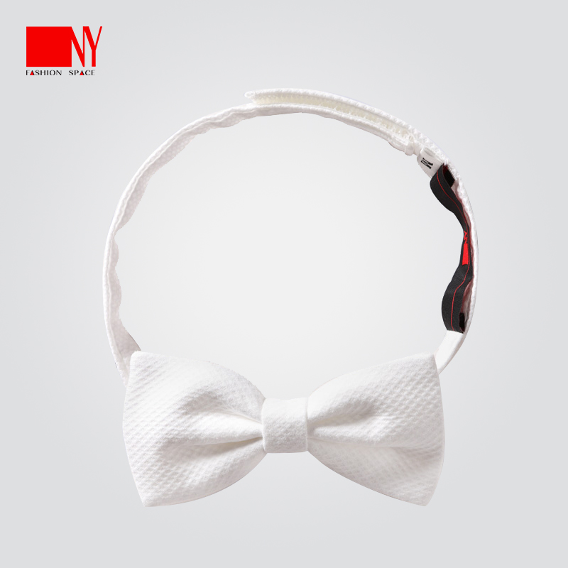 NaYi dance accessories Men's modern dance tuxedo bow tie waltz standard dance professional bow tie white