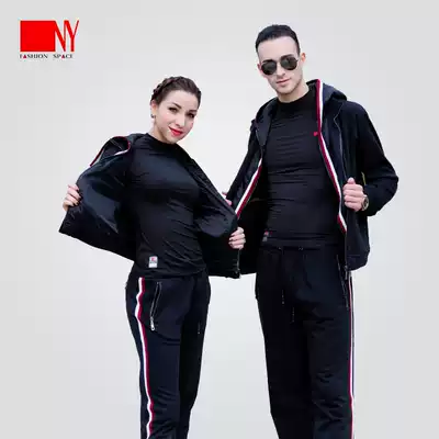 NY Nayi hooded sports suit men and women with the same fashion modern dance training suit long-sleeved casual dance Latin dance