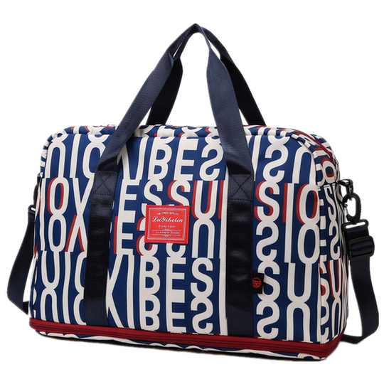 Bolsa de viaje colorida de gran capacidad que se puede utilizar como maleta con ruedas