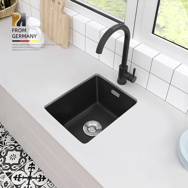 Panpan elephant kitchen quartz stone sink small size bar small small balcony small apartment Mini small small single sink