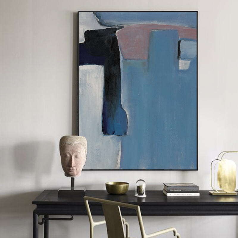 Jellypaint original hand-painted) industrial style art oil painting abstract living room decoration hand painting Triple painting