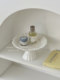 French retro high-foot ceramic tray ornaments perfume cosmetic jewelry display storage tray desktop storage tray